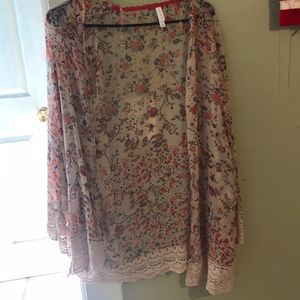 Cardigan see through